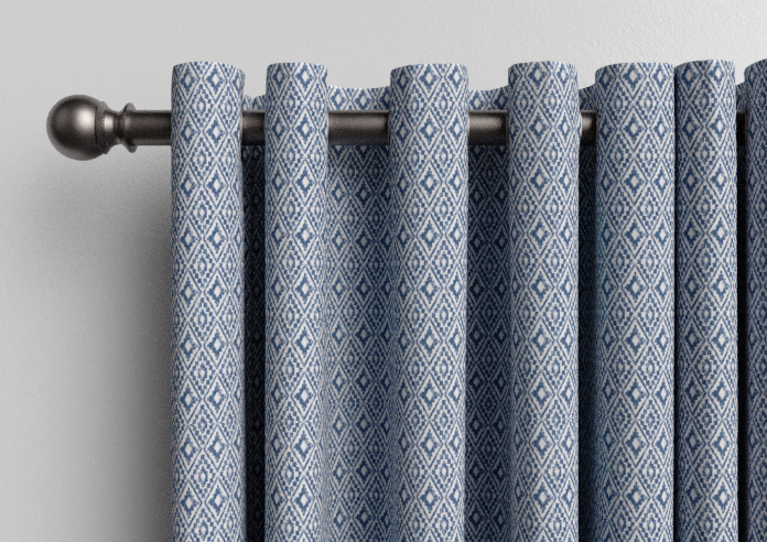 Aztec, Indigo - Made to Measure Curtains - Image 12